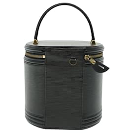 Louis Vuitton-LOUIS VUITTON Epi Cannes Hand Bag Black M48032 LV Auth 50943-Black