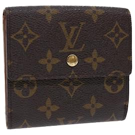 Louis Vuitton-LOUIS VUITTON Monogram Portefeuille Elise Wallet M61654 LV Auth 50892-Monogram