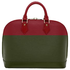 Louis Vuitton-LOUIS VUITTON Epi Alma Hand Bag Castilian Red M52147 LV Auth 50710-Other
