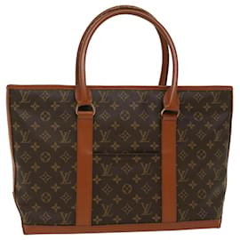 Louis Vuitton-LOUIS VUITTON Monogram Sac Weekend PM Tote Bag M42425 LV Auth e3915-Monogramme
