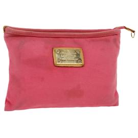 Louis Vuitton-LOUIS VUITTON Antigua Pochette Plat GM Clutch Bag Rosa M40065 LV Auth-Folge1350-Pink