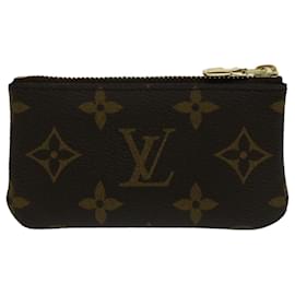 Louis Vuitton-Bolsa Moeda M LOUIS VUITTON Monograma Pochette Cles M62650 LV Auth am4882-Monograma