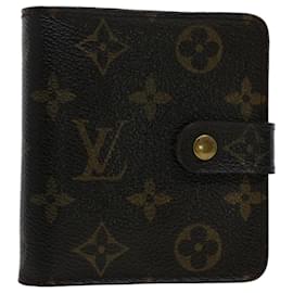 Louis Vuitton-LOUIS VUITTON Monogram Compact Zip Wallet M61667 LV Auth 51066-Monogramm