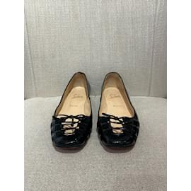 Christian Louboutin-CHRISTIAN LOUBOUTIN  Ballet flats T.eu 40 Patent leather-Black