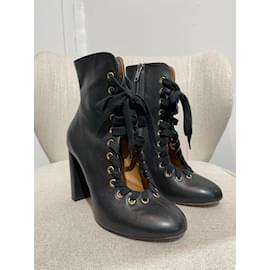 Chloé-CHLOE  Ankle boots T.eu 38 leather-Black