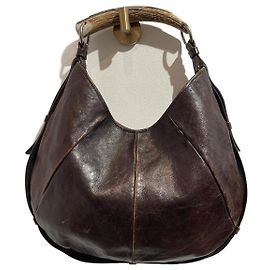 YVES SAINT LAURENT Bolsos T.  Cuero Castaño