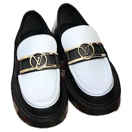 Louis Vuitton-LOUIS VUITTON Sabot e zoccoli T.Unione Europea 37 Leather-Bianco