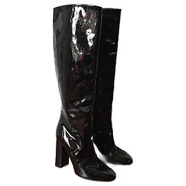 BOTTEGA VENETA Boots T.EU 37.5 Patent leather Black