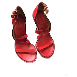 Chloé CHLOE Sandals T.EU 38.5 Leather Red
