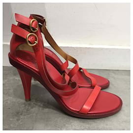 Chloé-CHLOE  Sandals T.eu 38.5 leather-Red