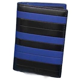 Dior-DIOR Portafogli T.  Leather-Blu