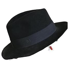 Maison Michel-MAISON MICHEL  Hats T.cm 60 WOOL-Black