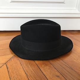 Maison Michel-MAISON MICHEL  Hats T.cm 60 WOOL-Black