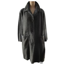 Georges Rech-Wool coat, bronze, taille 38.-Khaki