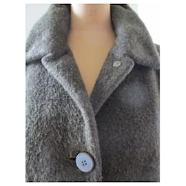 Georges Rech-Wool coat, bronze, taille 38.-Khaki