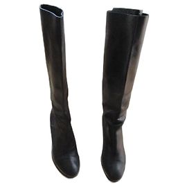 Marc by Marc Jacobs botas de couro preto, Pointure 40. Preto
