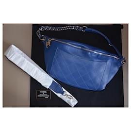 Chanel-Chanel x PHARRELL WILLIAMS Waist Belt bag-Blue,Gold hardware