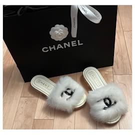 Chanel-Flats-White