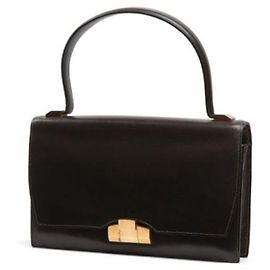 Hermès Lido black leather handbag Black
