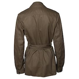 Saint Laurent-SAINT LAURENT, Military trench coat-Green