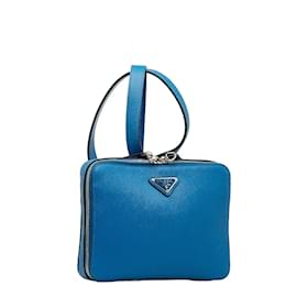 Prada-Rucksack aus Saffiano-Leder-Blau