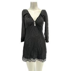 Autre Marque-NON SIGNE / UNSIGNED  Dresses T.fr 36 silk-Black