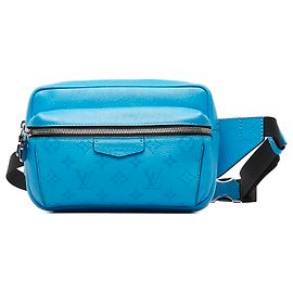 Marsupio da esterno Taigarama con monogramma blu Louis Vuitton Blu