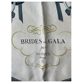 Hermès-Hermès Cachecol Brides de Gala vermelho-Vermelho
