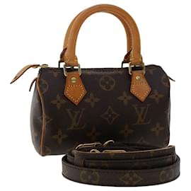 Louis Vuitton-Bolsa de mão LOUIS VUITTON Monogram Mini Speedy M41534 LV Auth am4863-Monograma