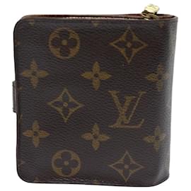 Louis Vuitton-LOUIS VUITTON Monogram Compact zip Wallet M61667 LV Auth 50455-Monogram