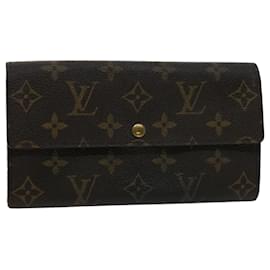 Louis Vuitton Monogram Set of 2 Long Flap Wallet M61725 M61734