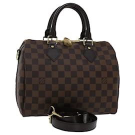 Louis Vuitton-LOUIS VUITTON Damier Ebene Speedy Bandouliere 25 Hand Bag N41368 LV Auth ar10077-Other