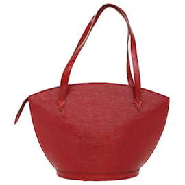 Louis Vuitton-LOUIS VUITTON Epi Saint Jacques Shopping Shoulder Bag Red M52277 Auth ar10037b-Red