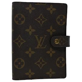 Louis Vuitton-LOUIS VUITTON Monogram Agenda PM Day Planner Cover R20005 LV Auth 50789-Monogram