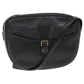 Louis Vuitton-LOUIS VUITTON Epi Jeune Fille MM Shoulder Bag Black M52152 LV Auth 50932-Black