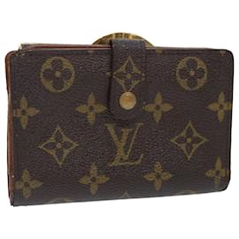 Louis Vuitton-LOUIS VUITTON Monogram Porte Monnaie Billets Viennois Wallet M61663 auth 50864-Monogram