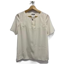 Chanel-Chanel sleeved blouse-Beige