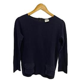 Chanel-Cotton top-Navy blue