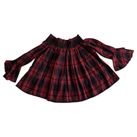 Camicetta Maje in cotone smockata Multicolore