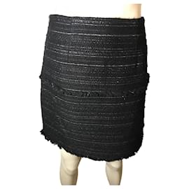Michael Kors-Michael Kors tweed skirt-Black