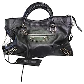 Balenciaga-Black Neo Cagole City bag-Black