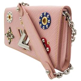 Louis Vuitton-Louis Vuitton Pink Epi Mechanical Flowers Twist MM-Pink