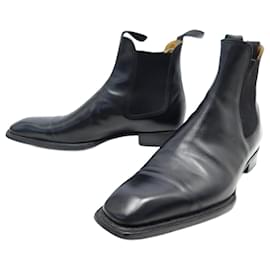 JM Weston-JM WESTON SHOES BEAUBOURG ANKLE BOOTS 631 9.5D 43.5 LEATHER + BOOTS BOX-Black