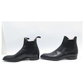 JM Weston-JM WESTON SHOES BEAUBOURG ANKLE BOOTS 631 9.5D 43.5 LEATHER + BOOTS BOX-Black