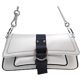 Christian Dior-NEW CHRISTIAN DIOR HARDCORE CARABINER STRASS GALLIANO HANDBAG-Cream