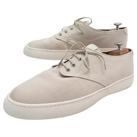 JM Weston-JM WESTON TENNIS SHOES 1938 11N6GCI1240B SNEAKERS 10.5 44.5 CANVAS SHOES-Cream