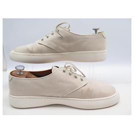 JM Weston-JM WESTON TENNIS SHOES 1938 11N6GCI1240B SNEAKERS 10.5 44.5 CANVAS SHOES-Cream