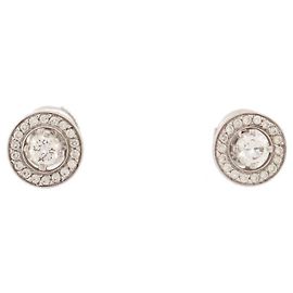 PENDIENTES BOUCHERON AVA ORO BLANCO 18k diamantes 0.68PENDIENTES CT Plata