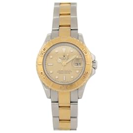 Rolex-VINTAGE ROLEX YACHT MASTER LADY WATCH 169623 29 MM GOLD & STEEL AUTO WATCH-Golden