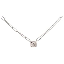 Dinh Van-COLLAR DINH VAN LE CUBE DIAMANTES MODELO GRANDE 608213 35-45 COLLAR CM-Plata